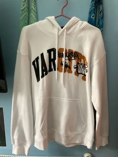 Polerón H&M con Capucha Blanco Talla S - miniatura 2