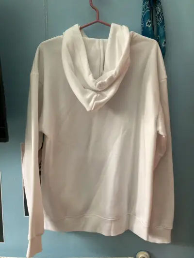 Polerón H&M con Capucha Blanco Talla S - miniatura 4