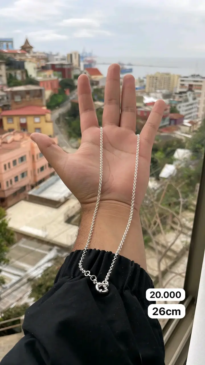 Cadena de plata 925 26cm con cierre elegante - 1