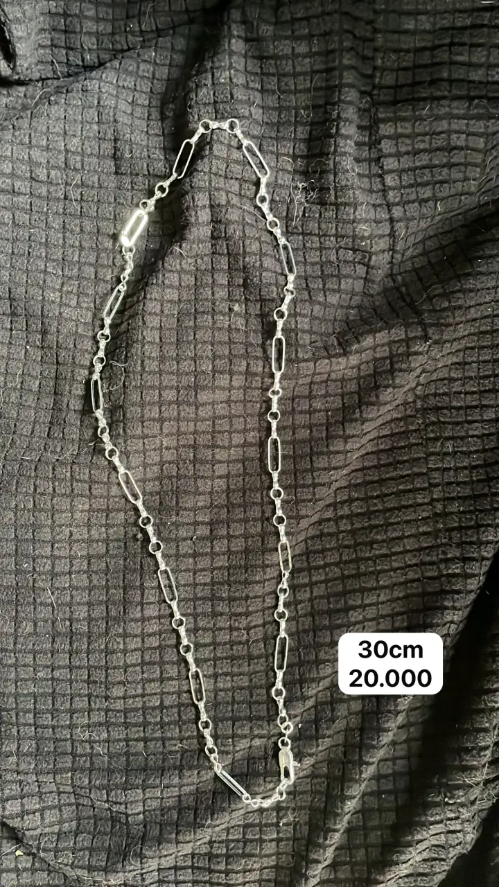 Cadena de plata 30 cm elegante plata 925 - 1