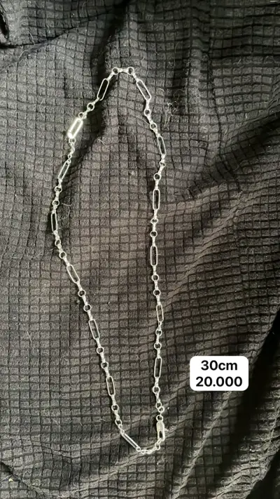 Cadena de plata 30 cm elegante plata 925 - miniatura 1