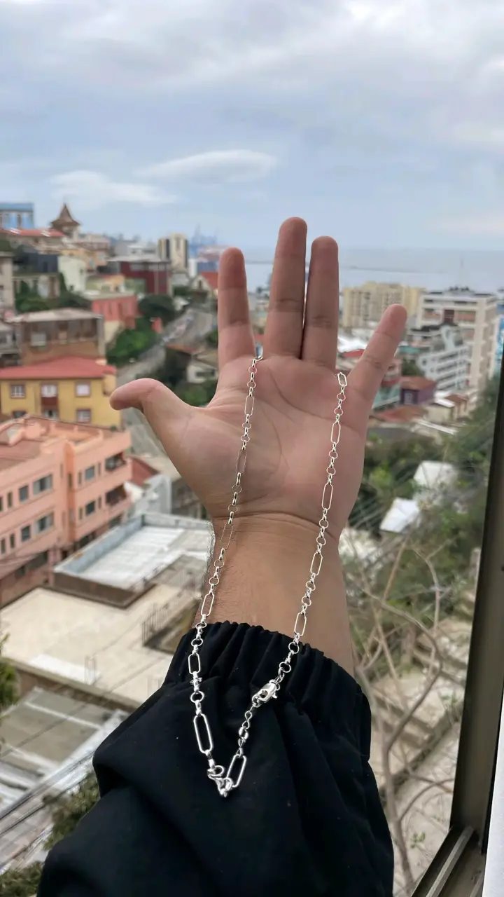 Cadena de plata 30 cm elegante plata 925 - 2