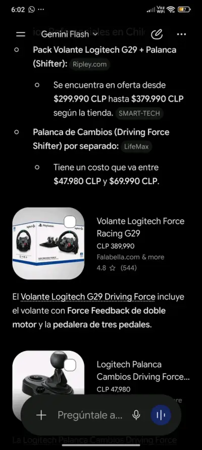 Volante y Pedales Logitech G29 con Palanca - miniatura 2