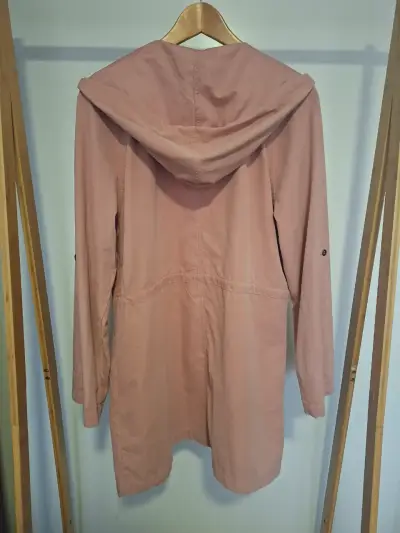 Abrigo ligero rosa con capucha Talla L - miniatura 4