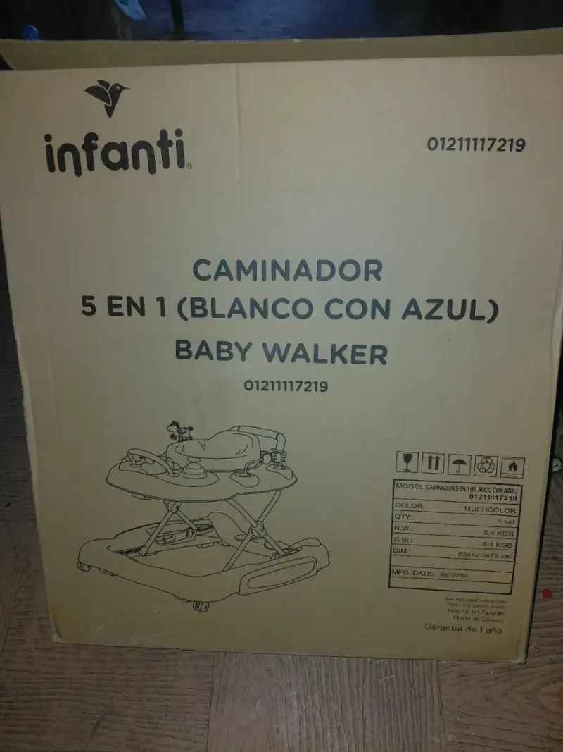 Caminador para bebé Infanti 5 en 1 multicolor - 3