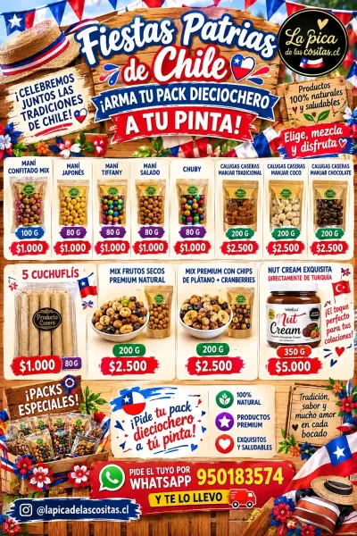Pack de Snacks para Fiestas Patrias compra $15.000 - miniatura 1