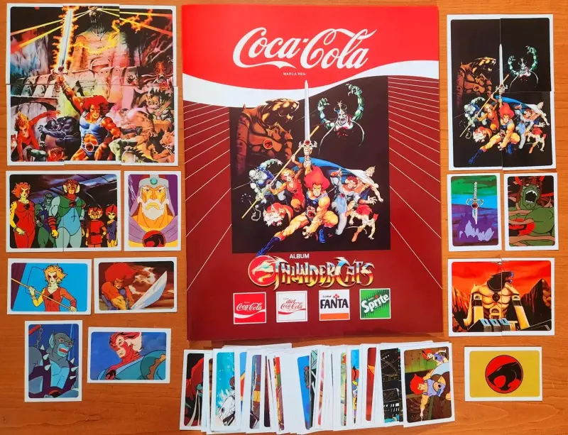 Álbum de cromos Thundercats Coca-Cola completo