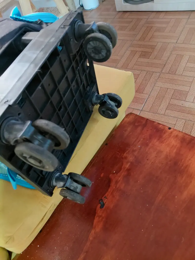 Transportador de mascotas con ruedas y ventilación azul - 3