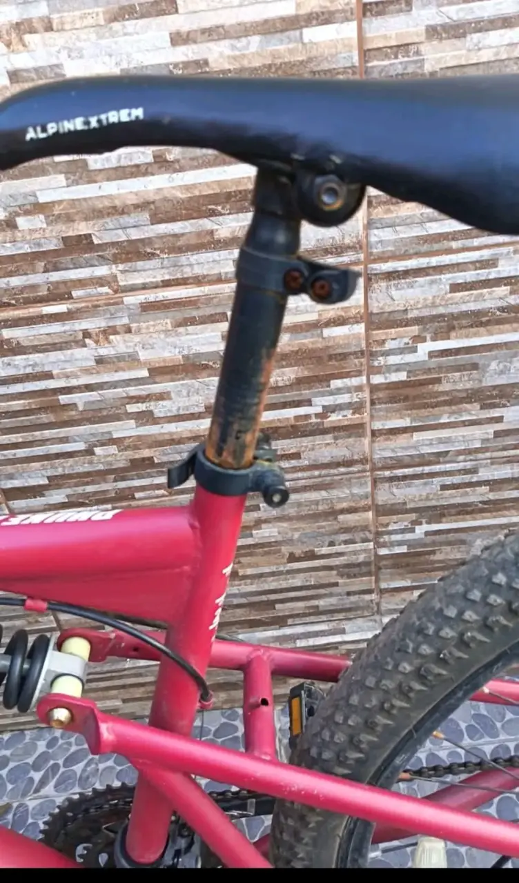 Bicicleta de montaña Alpinextrem roja - 3
