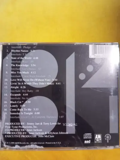 CD Janet Jackson – Rhythm Nation 1814 (1989) Edici - miniatura 3