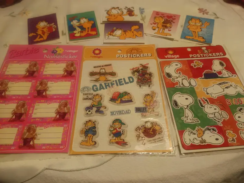 Set village de Stickers y tarjetitas vintage - 2