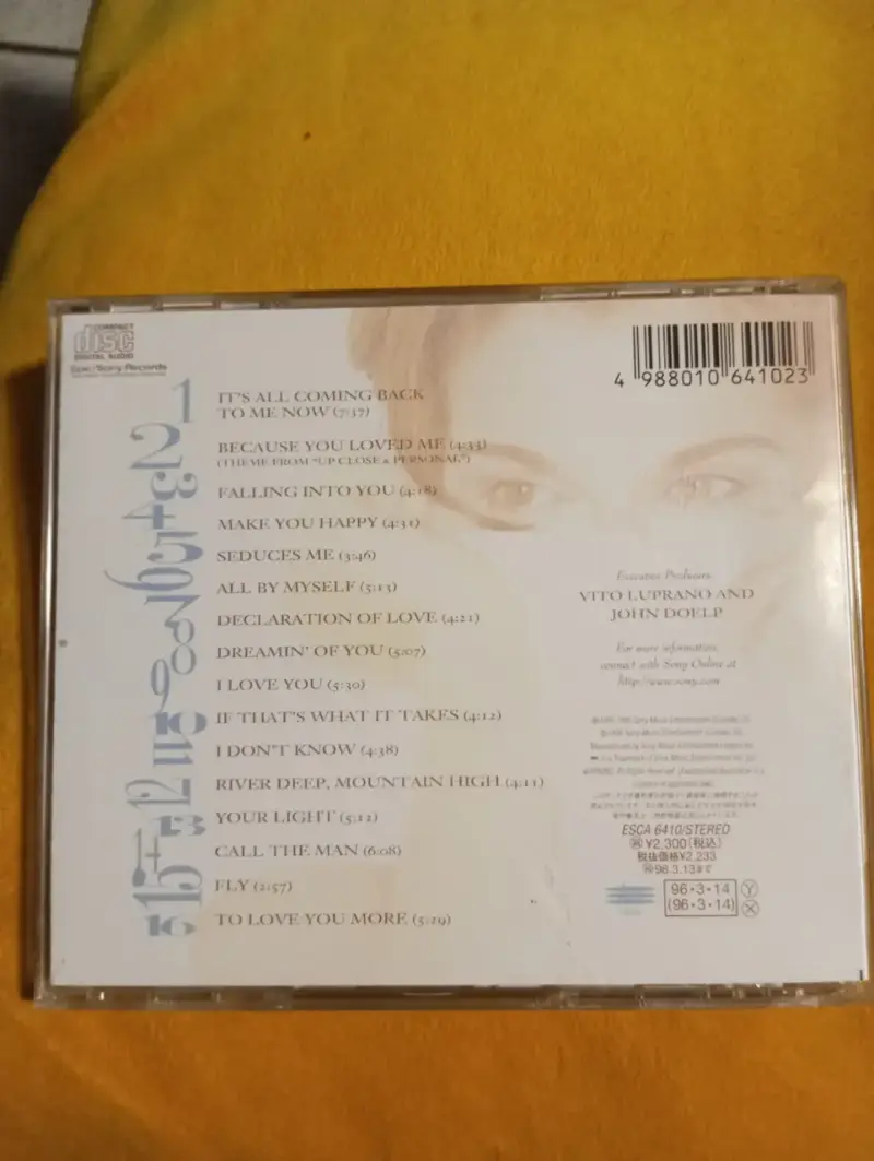 CD Céline Dion – Falling Into You (1996) Edición J - 2