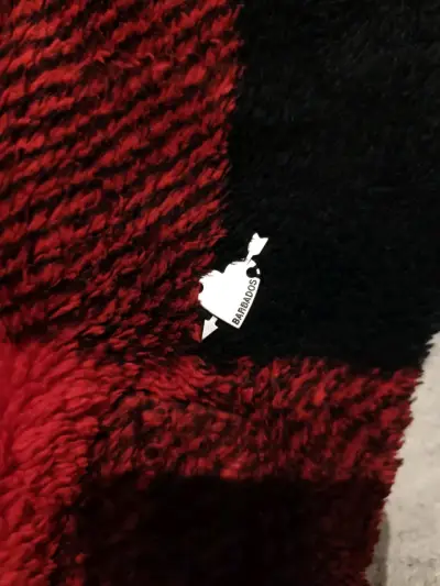 Chaqueta  a cuadros rojos y negros mujer barbados - miniatura 2