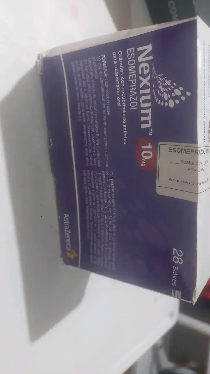 Nexium Esomeprazol 10mg 28 Sobres
