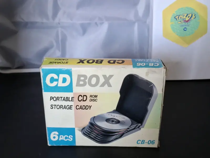 Caja de Almacenamiento para CDs Portátil 6 Piezas - 1