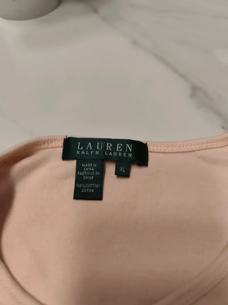 Polera manga larga rosa Lauren Ralph Lauren - 3