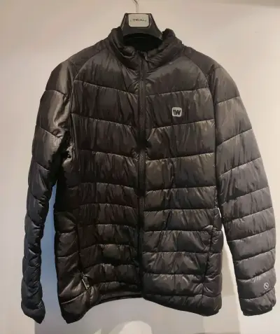 Parka Weinbrenner negra impermeable y cortaviento - miniatura 1
