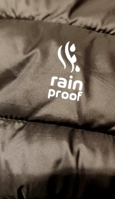Parka Weinbrenner negra impermeable y cortaviento - miniatura 2