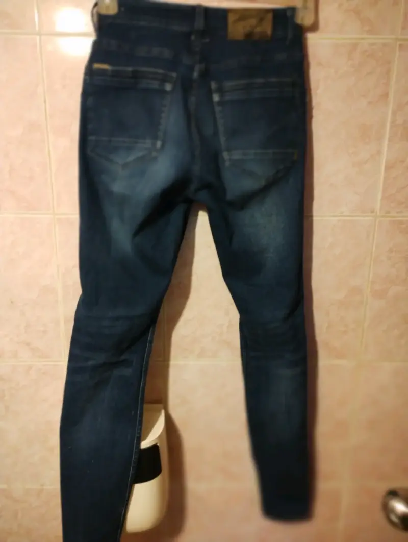Jeans ajustados azul oscuro JJO para mujer - 2