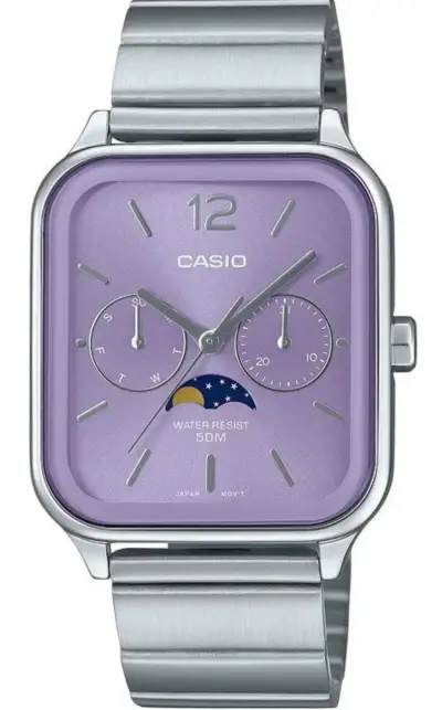 Reloj Casio de acero inoxidable resistente al agua - miniatura 4
