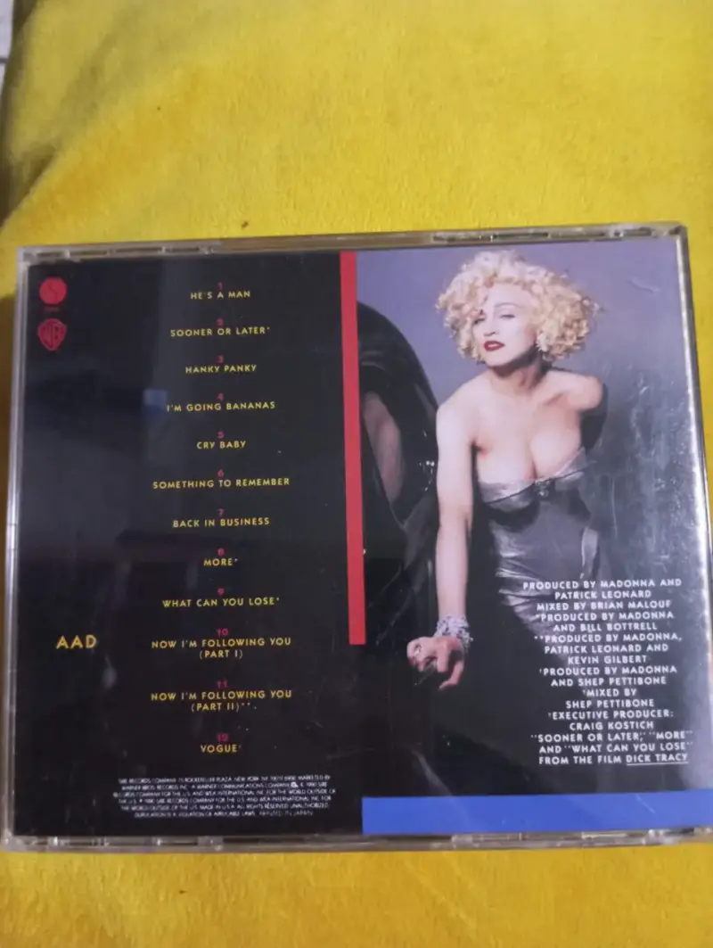 CD Madonna – I'm Breathless (1990) Edición Japones - 2
