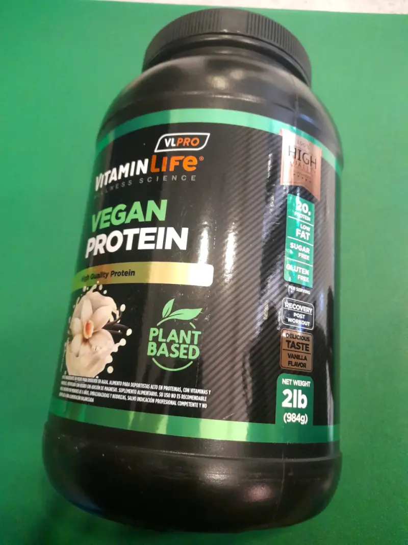 Proteína Vegana Sabor Vainilla Vitamin Life 2lb - 1