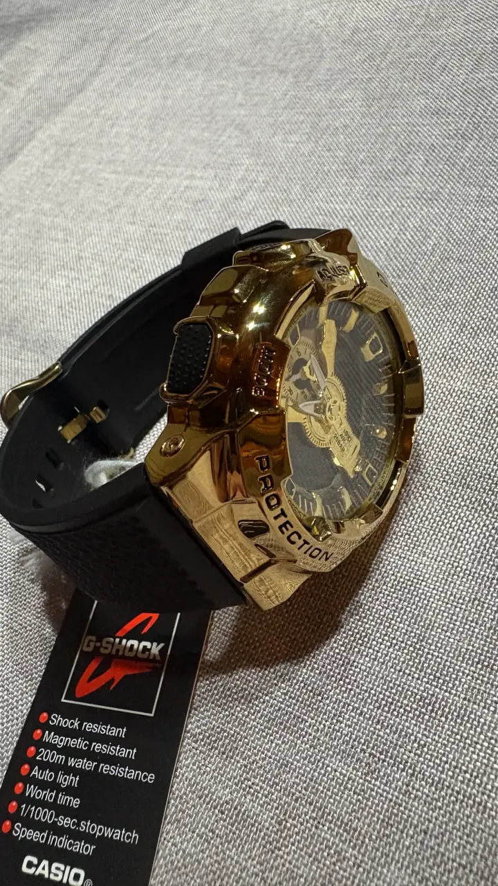 Reloj Casio G-Shock dorado resistente al agua - 3
