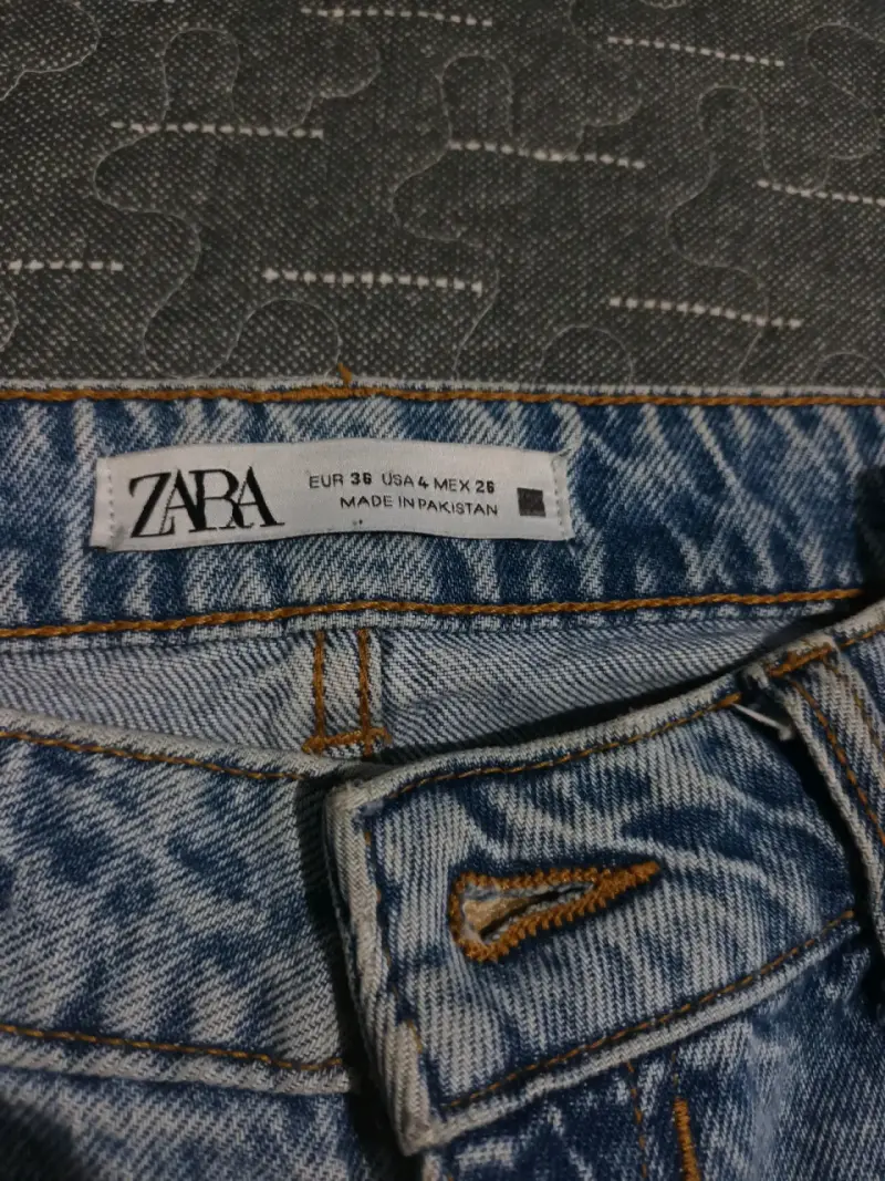Jeans Zara azul claro talla 36 - 1