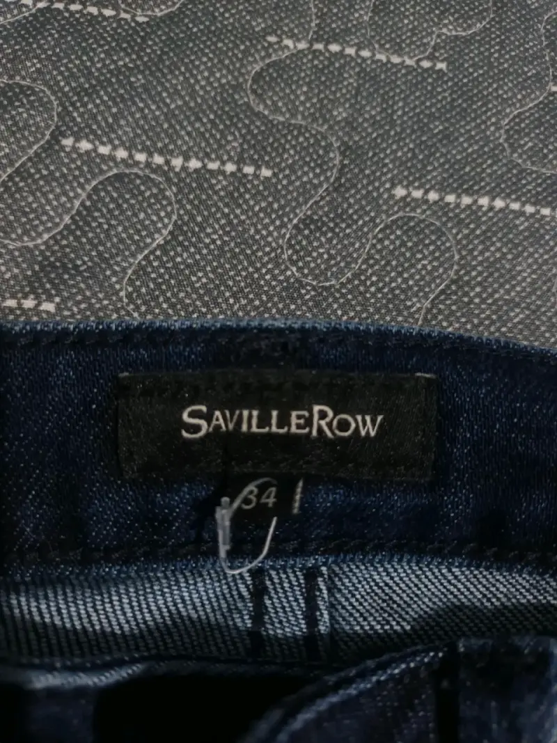 Jeans de mezclilla azul Saville Row - 1
