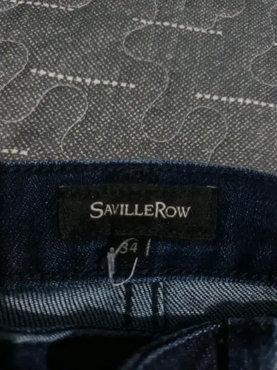 Jeans de mezclilla azul Saville Row - miniatura 1