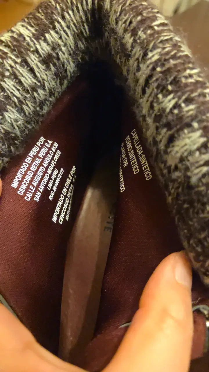 Botines de cuero marrón con forro tejido - 3