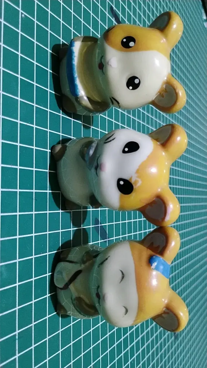 Figuras de colección Hamtaro de cerámica - 3