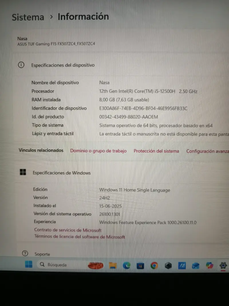 Laptop ASUS TUF Gaming F15 RTX 3050 - 5