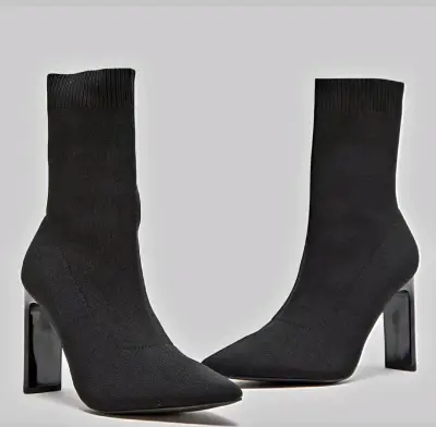 Botines de tacón alto negros Basement - miniatura 1