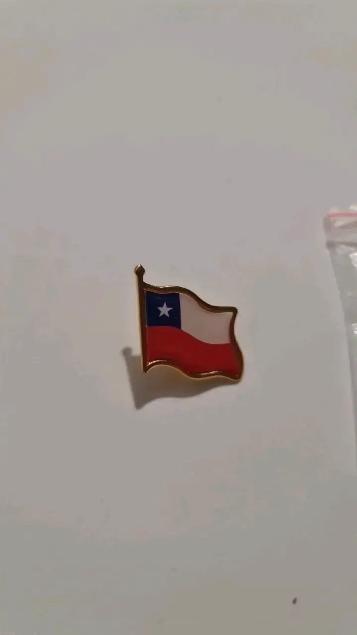 Pin de solapa bandera de Chile - 3