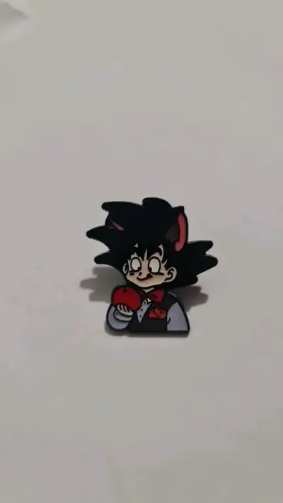 Pin de personaje anime estilo Goku - miniatura 2