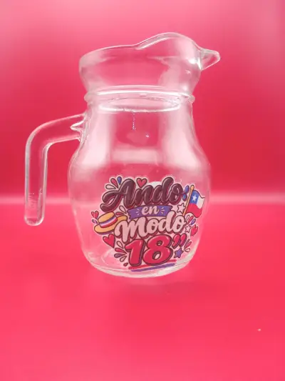 Vasos de vidrio y plástico con frases chilenas - miniatura 5