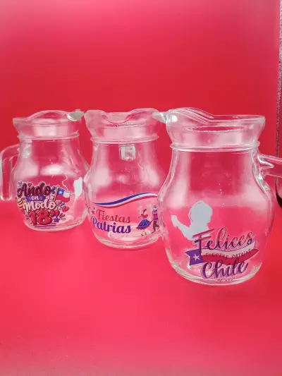 Vasos de vidrio y plástico con frases chilenas - miniatura 6