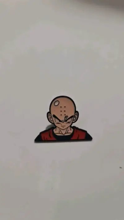 Pin de personaje anime Krillin - miniatura 1