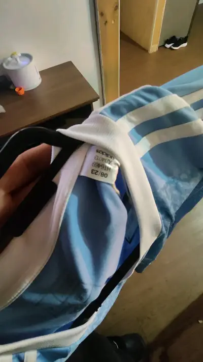Camiseta Adidas AEROREADY Celeste de Fútbol - miniatura 3