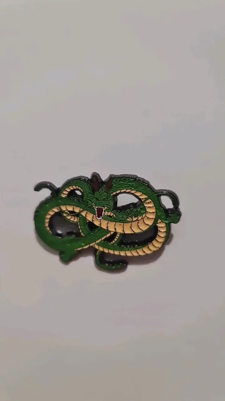 Pin de dragón verde estilo Shenron - 2