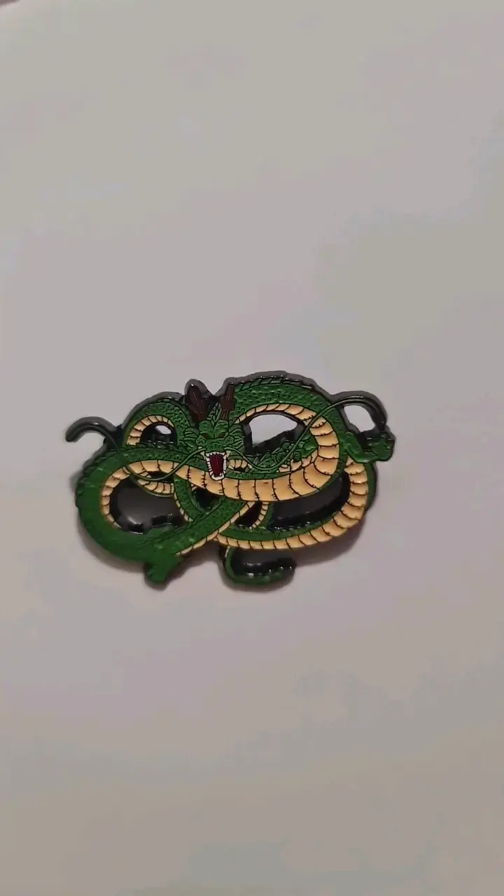Pin de dragón verde estilo Shenron - 4