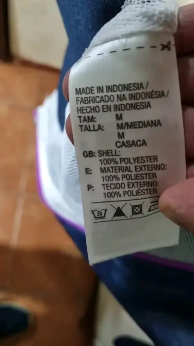 Chaqueta deportiva Adidas azul y morado - miniatura 5