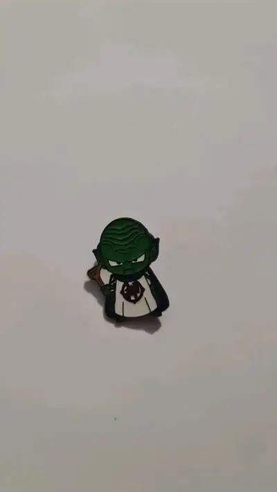 Pin de personaje verde estilo caricatura - miniatura 2