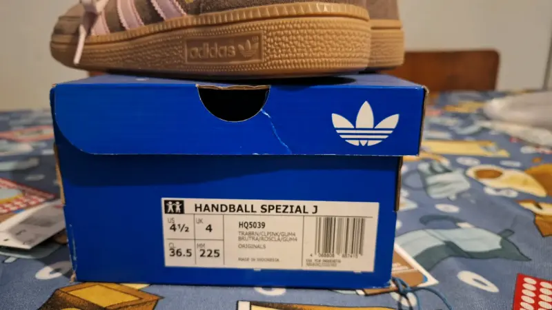 Zapatillas Adidas Handball Spezial J Marrón Rosado - 1