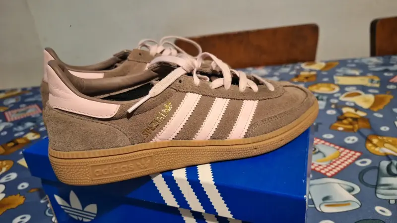 Zapatillas Adidas Handball Spezial J Marrón Rosado - 2