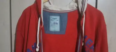 Polerón rojo con capucha Ferouch Jeans - miniatura 3