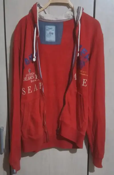 Polerón rojo con capucha Ferouch Jeans - miniatura 4