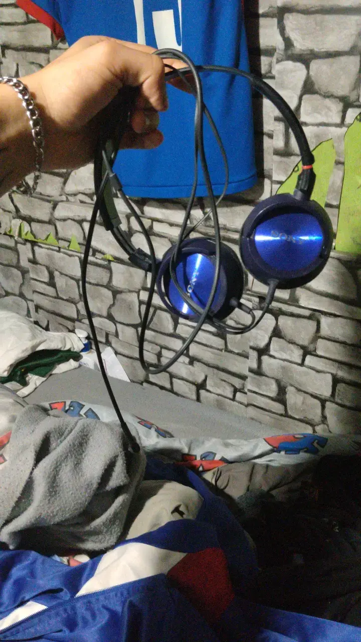 Audífonos Sony con cable color azul - 3
