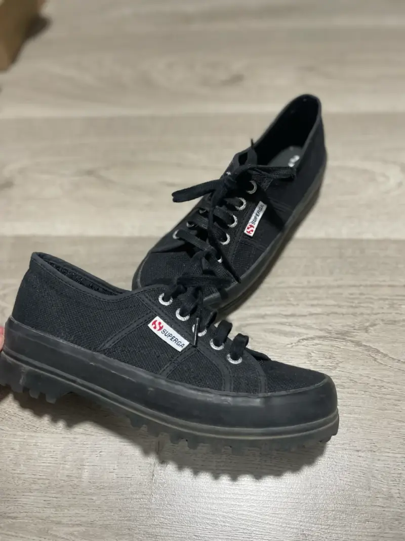 Zapatillas negras Superga 2555-cotu unisex - 3